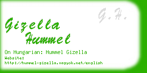 gizella hummel business card